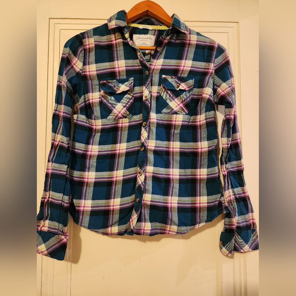 Aeropostale Plaid Button Up (juniors)